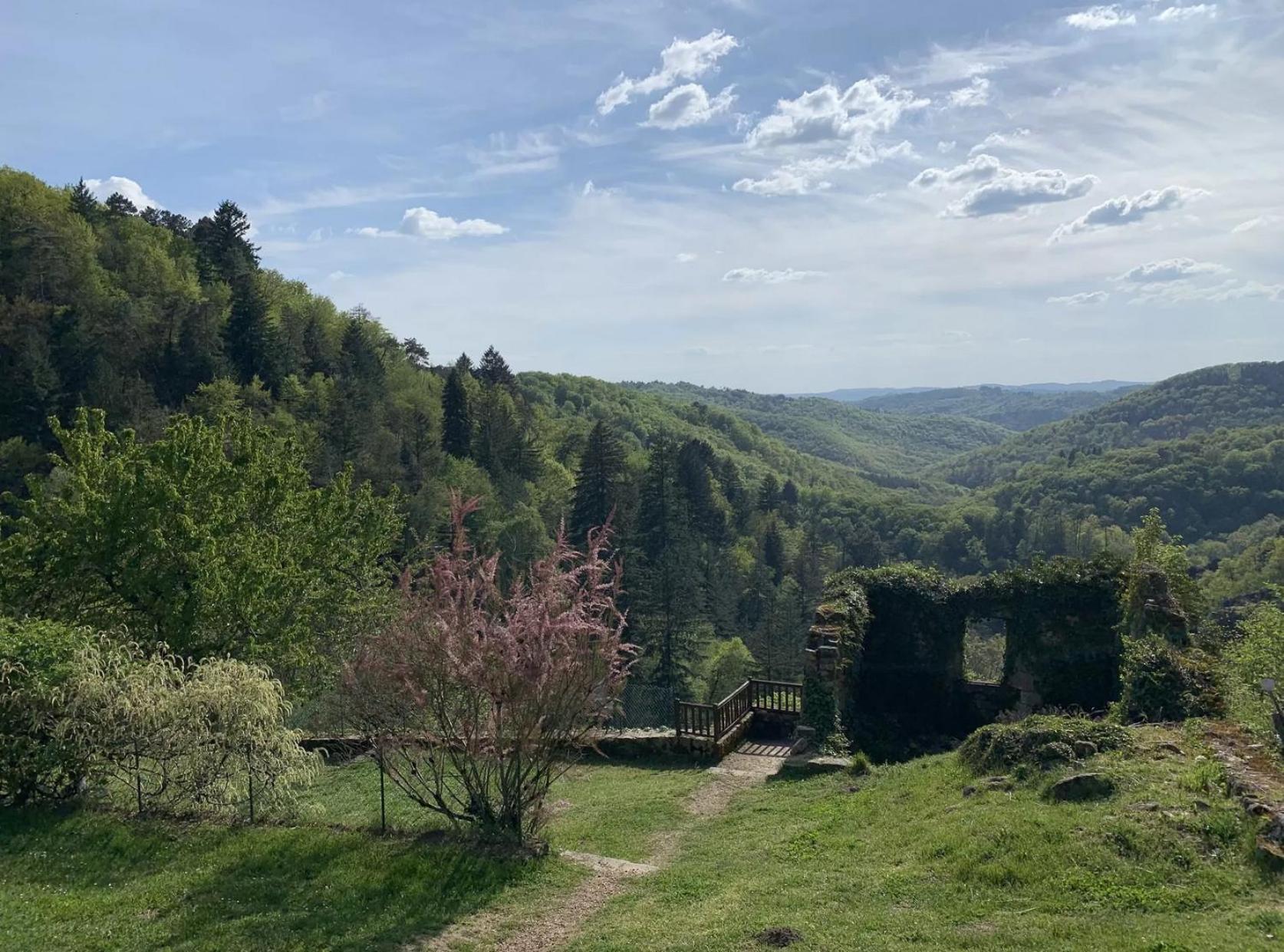 Le Chant Des Sources, Gites Et Chambres D'Hotes Avec Vue A Gimel-Les-Cascades Extérieur photo