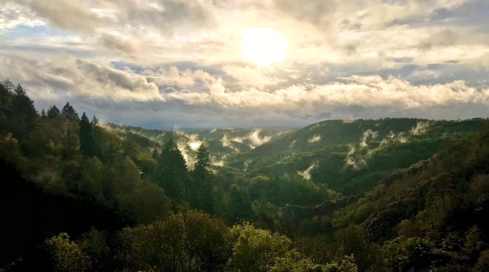Le Chant Des Sources, Gites Et Chambres D'Hotes Avec Vue A Gimel-Les-Cascades Extérieur photo